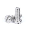 Picture of 304 stainless steel slotted cylindrical head screw gb65 pan head round head screw m1.6m2.5m3m4m5m6