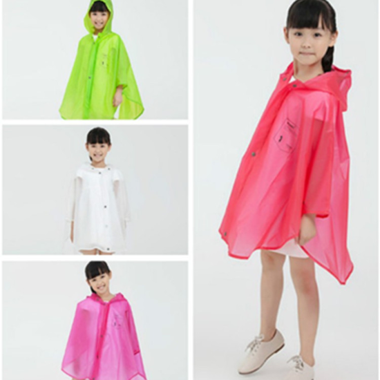 Picture of PEVA kids rain poncho