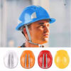 Picture of Worker Construction Site Protective hat Ventilate ABS Hard Hat Reflective Stripe Safety Helmet