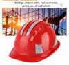 Picture of Worker Construction Site Protective hat Ventilate ABS Hard Hat Reflective Stripe Safety Helmet