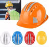 Picture of Worker Construction Site Protective hat Ventilate ABS Hard Hat Reflective Stripe Safety Helmet