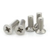 Picture of Customized DIN965 Metric Stainless Steel M2 M2.5 M3 M4 M5 M6 Cross Recessed Flat Countersunk Head Machine Screw