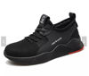 Picture of Men's casual sports safety shoes with rubber bottom lightweight breathable deodorant work shoes