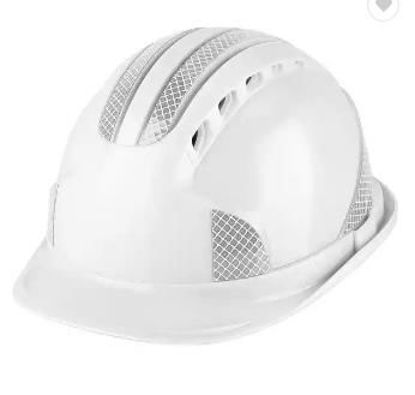 Picture of Worker Construction Site Protective hat Ventilate ABS Hard Hat Reflective Stripe Safety Helmet